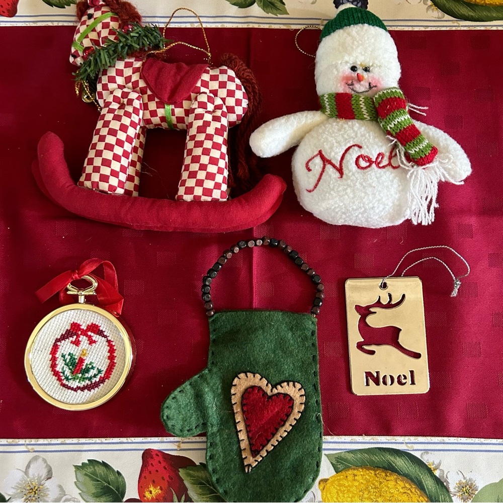 Christmas Grouping of Ornaments